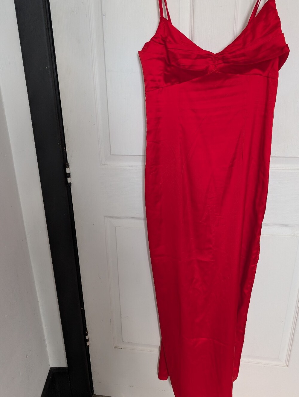 Y2K Red Satin Slip Dress